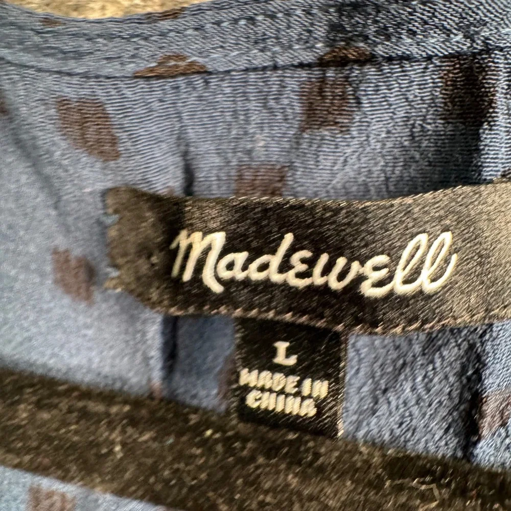 Madewell Cottagecore Fairycore Mini Dress Blue Romantic‎ Prairie Boho L